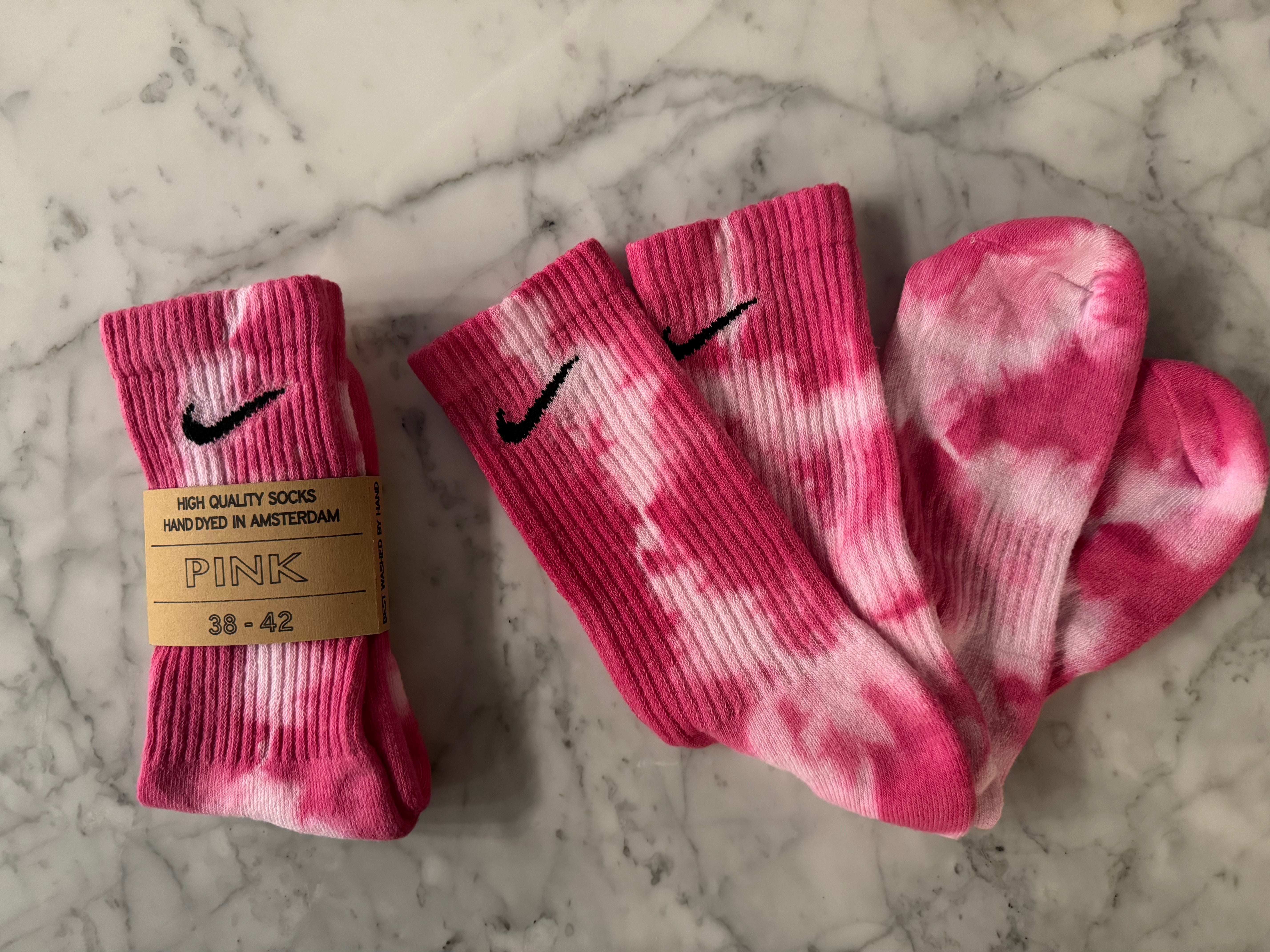 Pink | Tie Dyed Nike Socks
