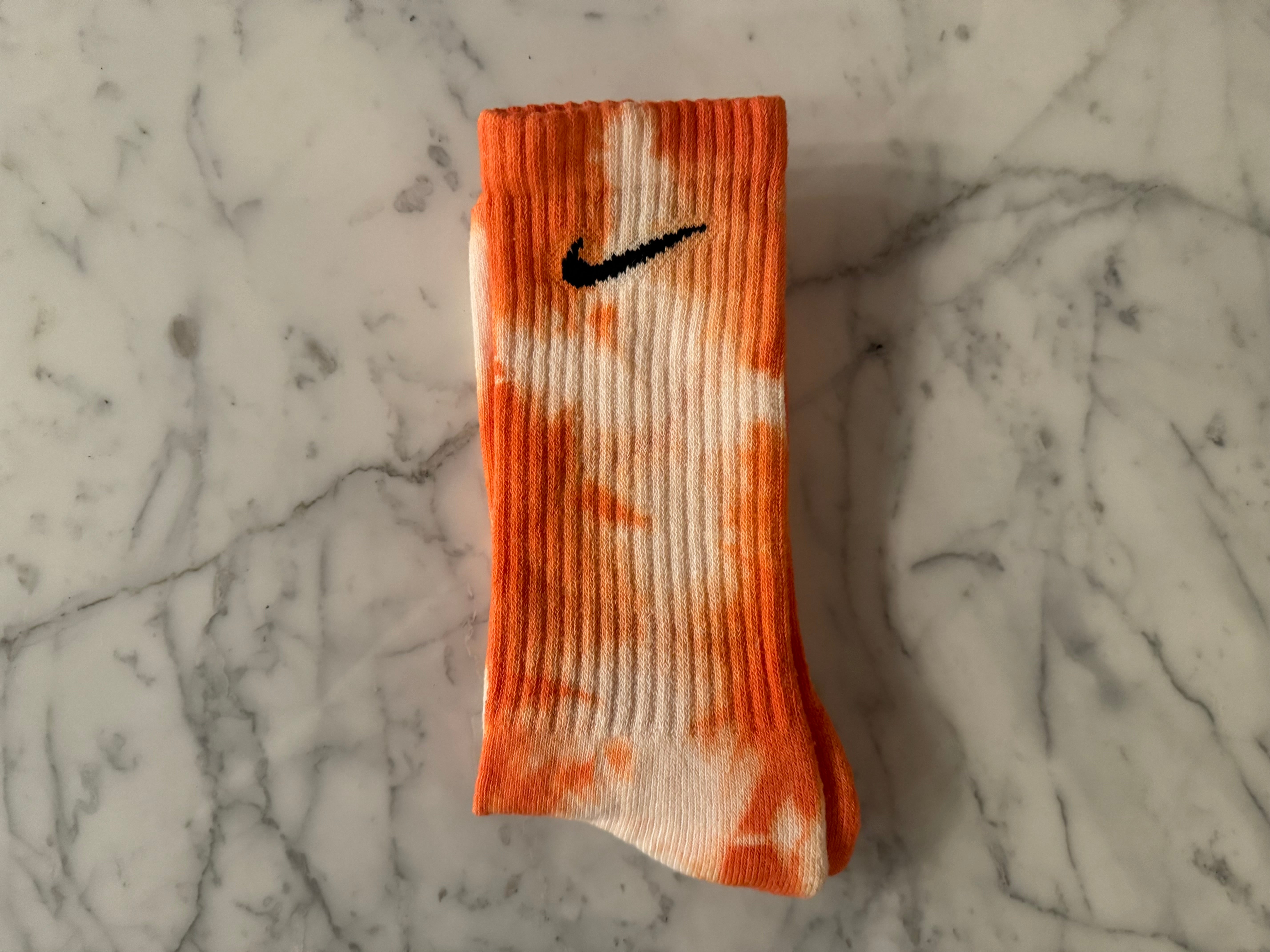 Orange | Tie Dyed Nike Socks