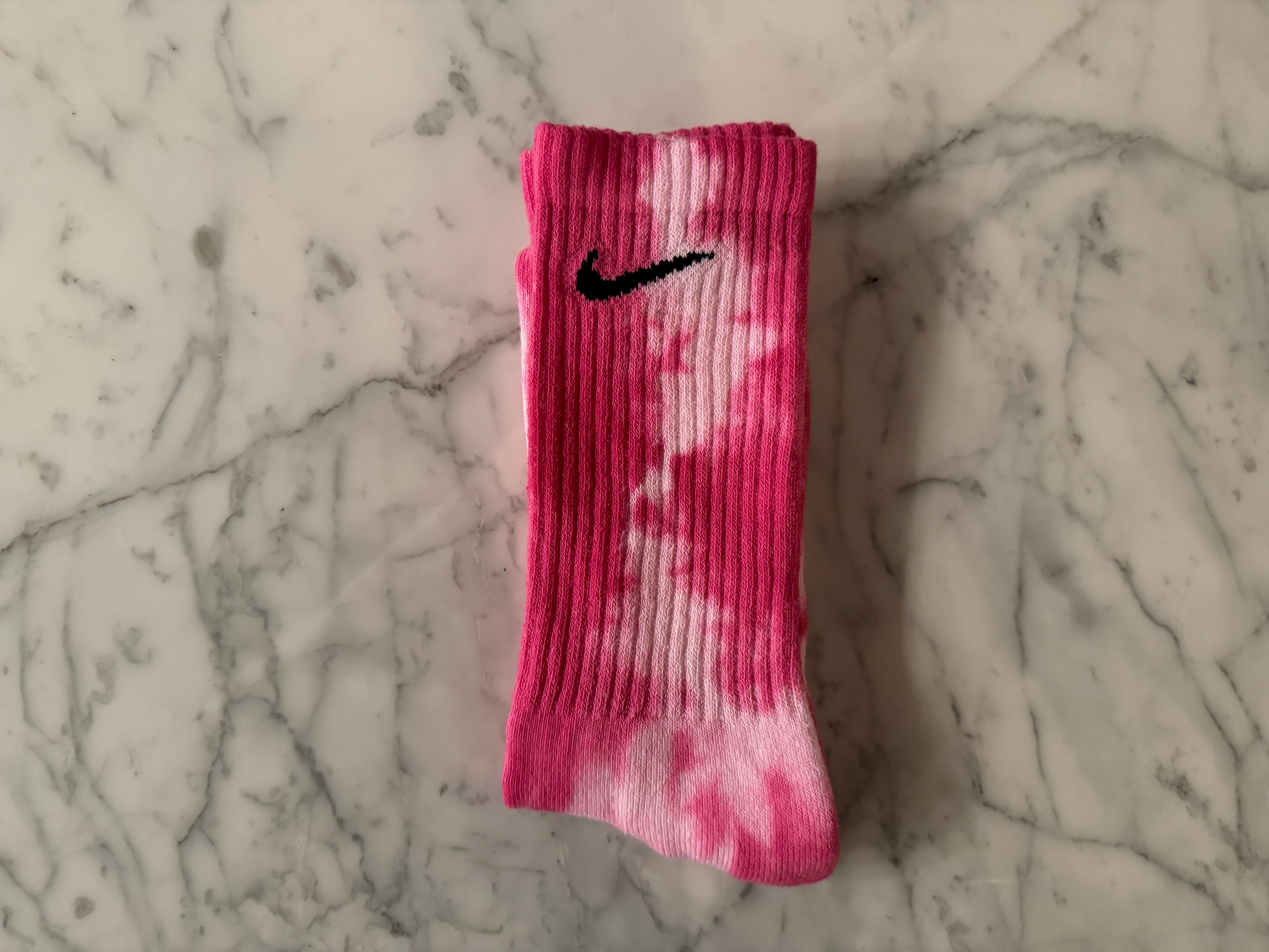 Pink | Tie Dyed Nike Socks