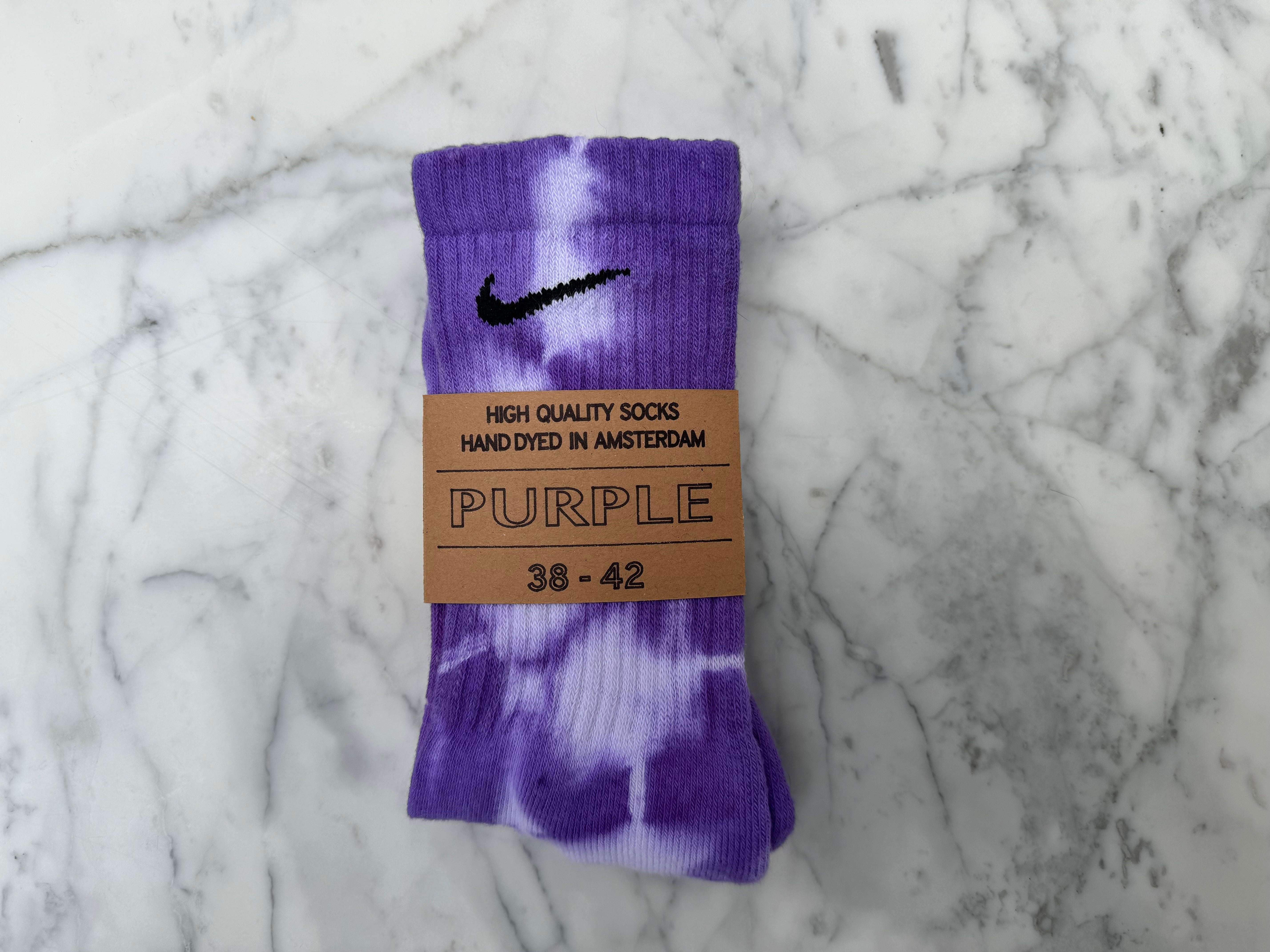Purple | Tie Dyed Nike Socks