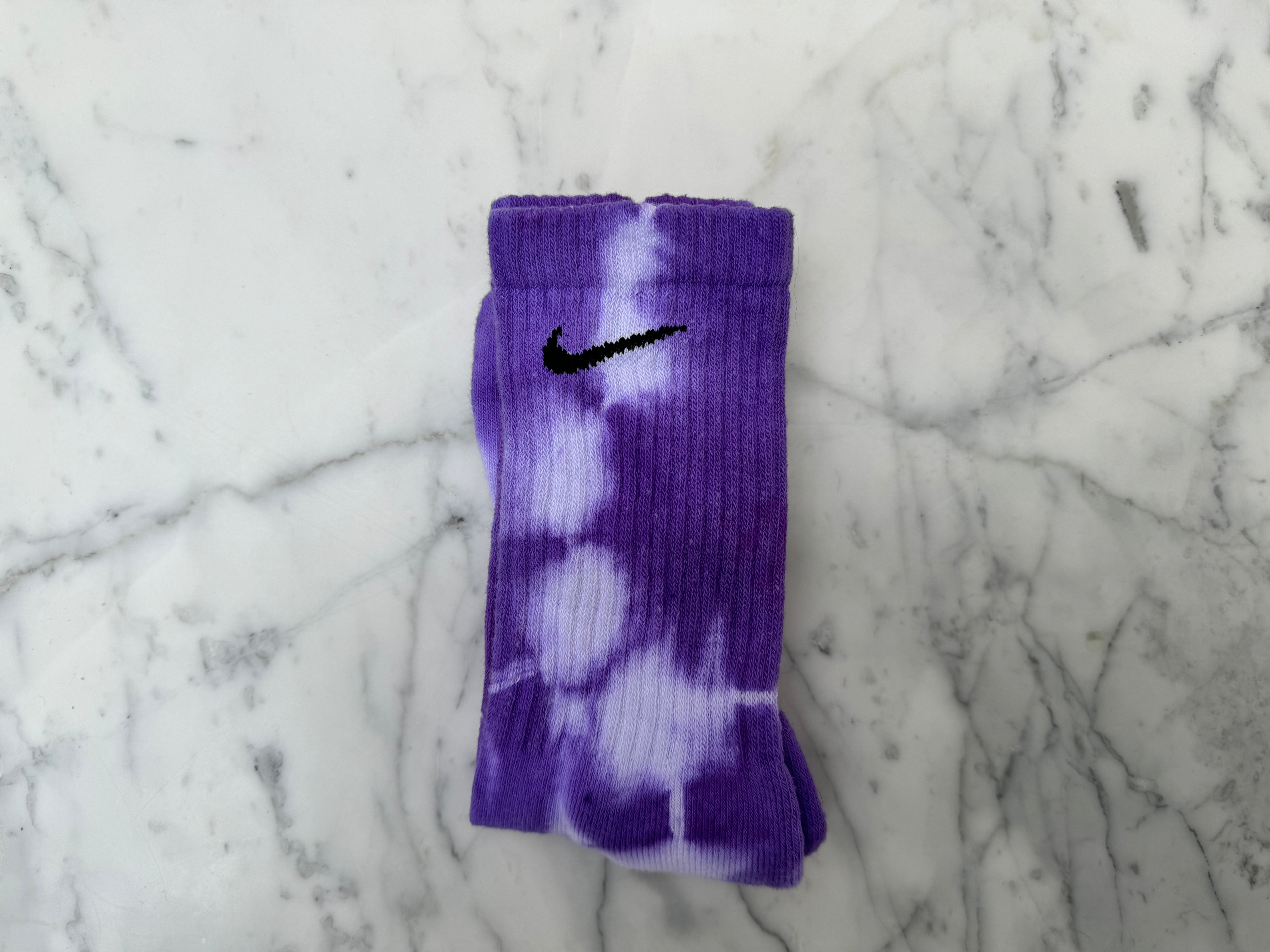 Purple | Tie Dyed Nike Socks